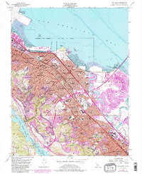 San Mateo 1956 topographic map thumbnail
