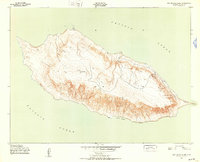San Nicolas Island 1943 topographic map thumbnail
