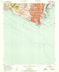 San Pedro 1951 topographic map thumbnail