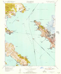 San Quentin 1947 topographic map thumbnail