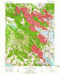 San Rafael 1954 topographic map thumbnail