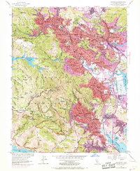 San Rafael 1954 topographic map thumbnail