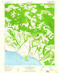 San Simeon 1958 topographic map thumbnail