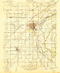 Sanger 1947 topographic map thumbnail