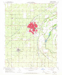 Sanger 1965 topographic map thumbnail