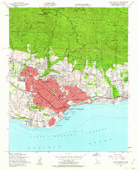 Santa Barbara 1952 topographic map thumbnail