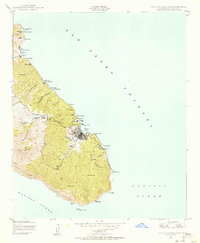 Santa Catalina East 1943 topographic map thumbnail