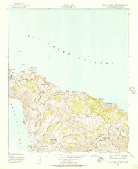 Santa Catalina North 1943 topographic map thumbnail