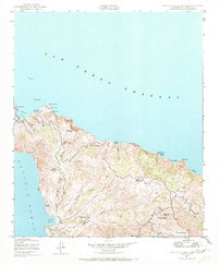 Santa Catalina North 1943 topographic map thumbnail