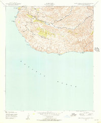 Santa Catalina South 1943 topographic map thumbnail
