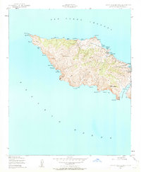 Santa Catalina West 1943 topographic map thumbnail