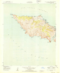 Santa Catalina West 1950 topographic map thumbnail