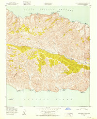 Santa Cruz Island B 1943 topographic map thumbnail