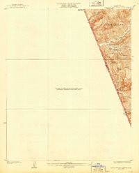 Santa Felicia Canyon 1935 topographic map thumbnail