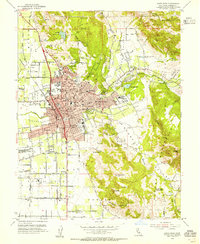 Santa Rosa 1954 topographic map thumbnail