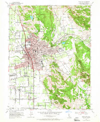 Santa Rosa 1954 topographic map thumbnail