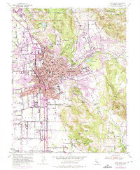 Santa Rosa 1954 topographic map thumbnail