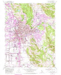 Santa Rosa 1954 topographic map thumbnail