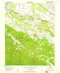 Santa Teresa Hills 1953 topographic map thumbnail