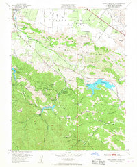 Santa Teresa Hills 1953 topographic map thumbnail