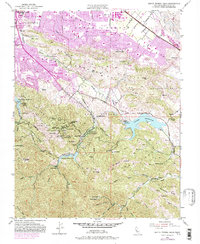 Santa Teresa Hills 1953 topographic map thumbnail