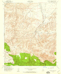 Santiago Creek 1943 topographic map thumbnail