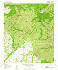 Santiago Peak 1954 topographic map thumbnail