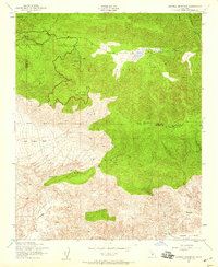 Sawmill Mountain 1943 topographic map thumbnail