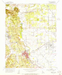 Sebastopol 1954 topographic map thumbnail