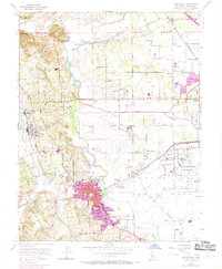 Sebastopol 1954 topographic map thumbnail