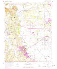 Sebastopol 1954 topographic map thumbnail