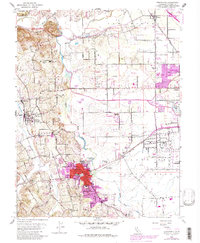 Sebastopol 1954 topographic map thumbnail
