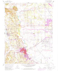 Sebastopol 1954 topographic map thumbnail