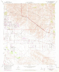 Seven Palms Valley 1958 topographic map thumbnail
