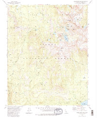 Sharktooth Peak 1982 topographic map thumbnail