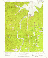 Shasta Dam 1956 topographic map thumbnail