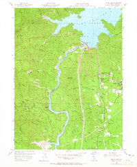 Shasta Dam 1956 topographic map thumbnail