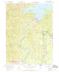 Shasta Dam 1956 topographic map thumbnail