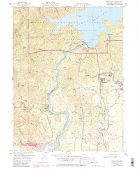 Shasta Dam 1956 topographic map thumbnail