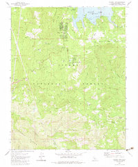 Shaver Lake 1982 topographic map thumbnail