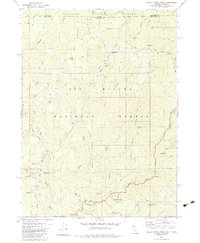 Shelly Creek Ridge 1982 topographic map thumbnail