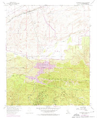 Silverwood Lake 1956 topographic map thumbnail