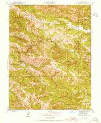 Skaggs Springs 1943 topographic map thumbnail