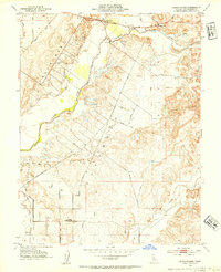 Sloughhouse 1953 topographic map thumbnail
