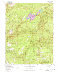 Sly Park 1952 topographic map thumbnail
