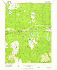 Soda Springs 1955 topographic map thumbnail