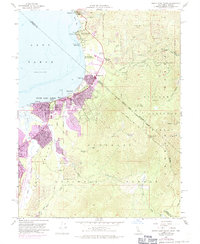 South Lake Tahoe 1955 topographic map thumbnail