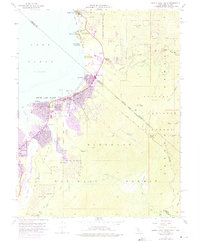 South Lake Tahoe 1955 topographic map thumbnail