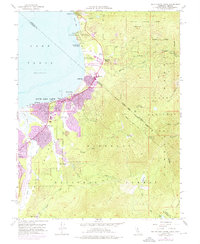 South Lake Tahoe 1955 topographic map thumbnail