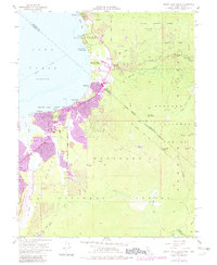 South Lake Tahoe 1955 topographic map thumbnail